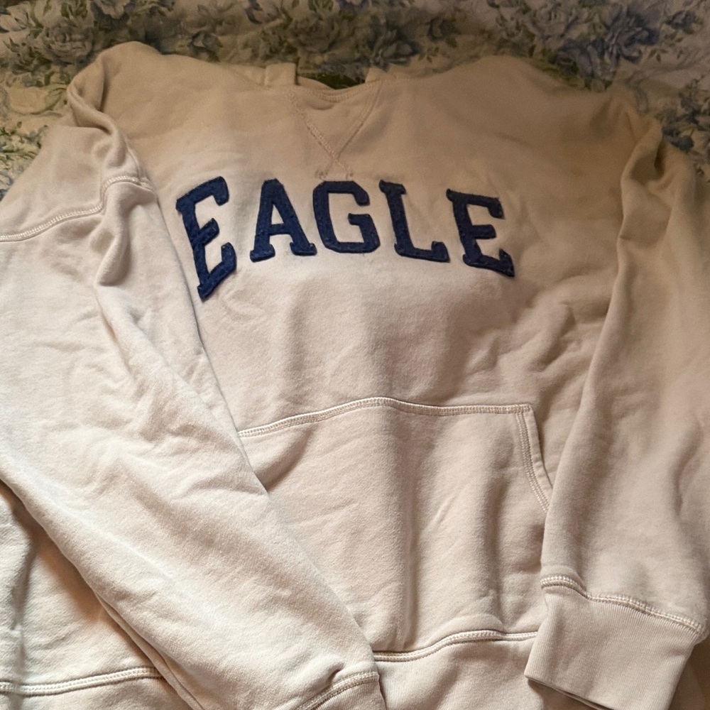American Eagle Outfitters Cream Hoodie
